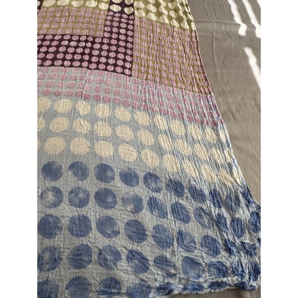 Vivante By VSA Womens Polka Dot Patterned Scarf Wrap  Multicolor - Picture 2 of 10